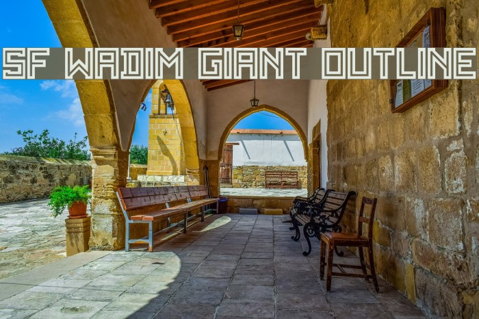 SF WADIM GIANT OUTLINE Caratteri examples