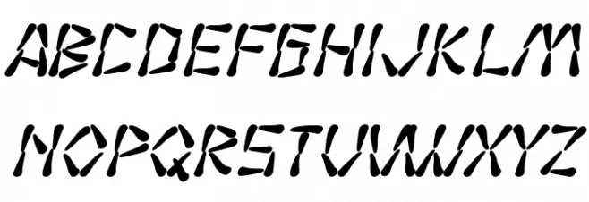 SF Wasabi Bold Italic خط أحرف كبيرة