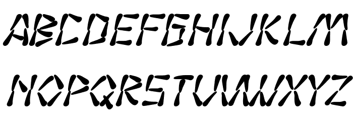 SF Wasabi Bold Italic Font LOWERCASE