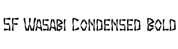 SF Wasabi Condensed Bold  font caratteri gratis