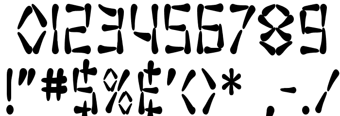 SF Wasabi Condensed Bold Font OTHER CHARS