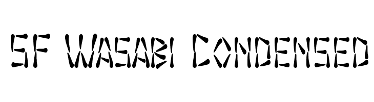 SF Wasabi Condensed  لخطوط تنزيل