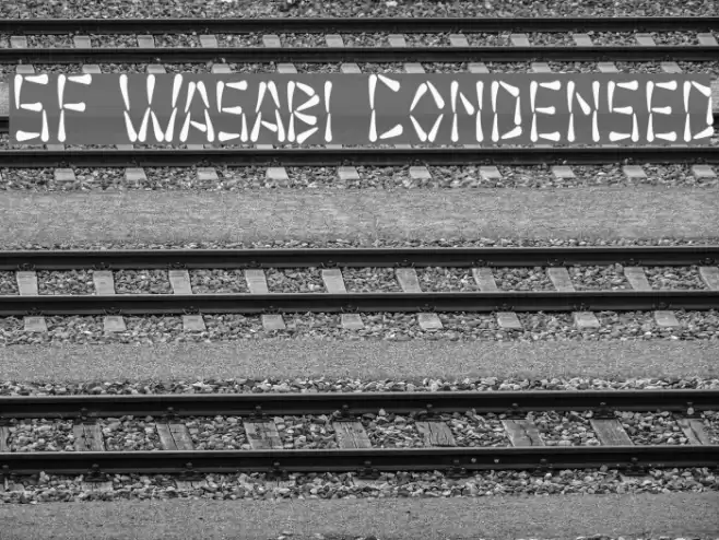 SF Wasabi Condensed Font examples