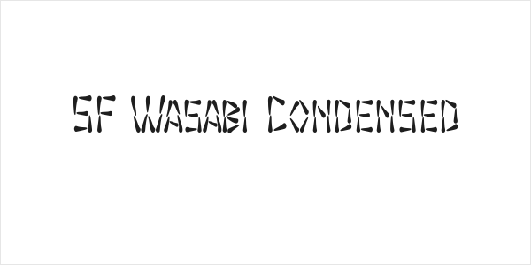 SF Wasabi Condensed Logo