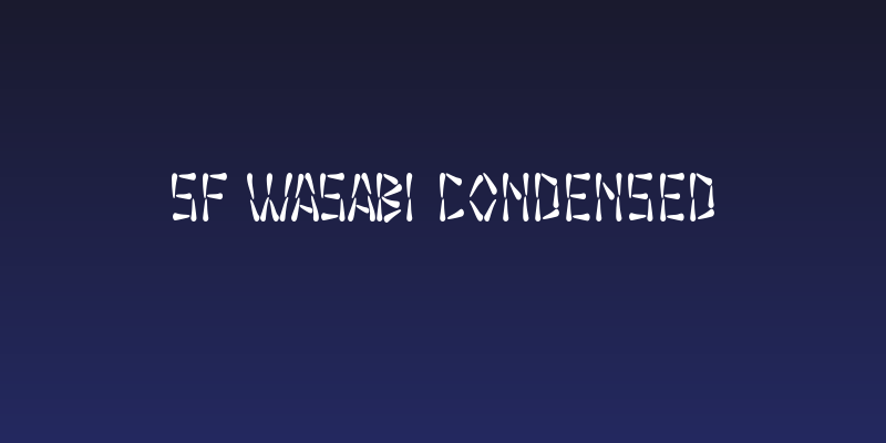 SF Wasabi Condensed Social Header