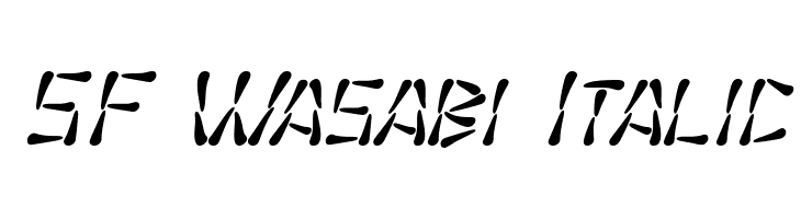 SF Wasabi Italic  لخطوط تنزيل