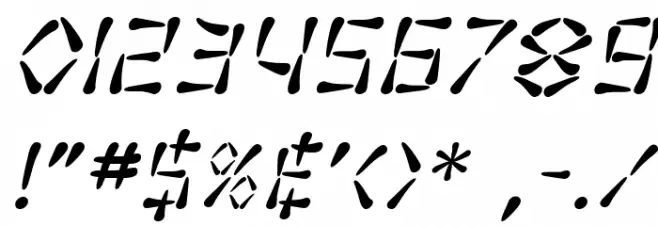 SF Wasabi Italic Font OTHER CHARS