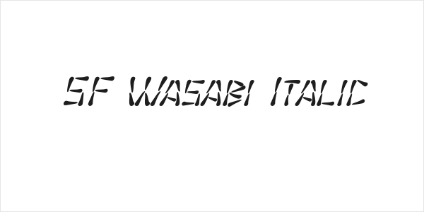 SF Wasabi Italic Logo