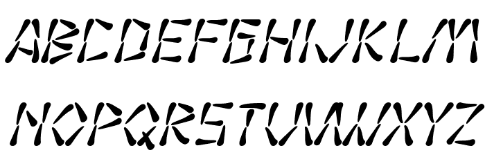 SF Wasabi Italic फ़ॉन्ट लोअरकेस