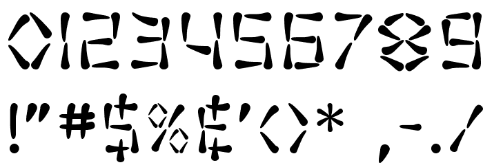 SF Wasabi Font Alte caractere