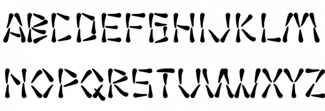 SF Wasabi Font Litere mari
