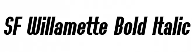 SF Willamette Bold Italic  baixar fontes gratis