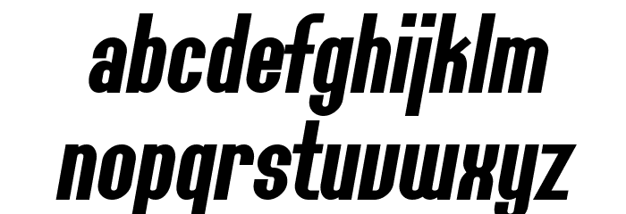 SF Willamette Bold Italic Font LOWERCASE