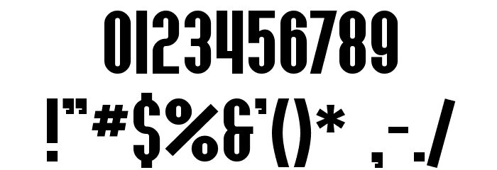SF Willamette Bold Font OTHER CHARS