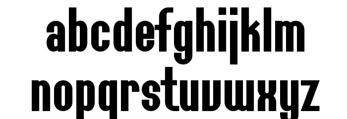 SF Willamette Bold Font LOWERCASE