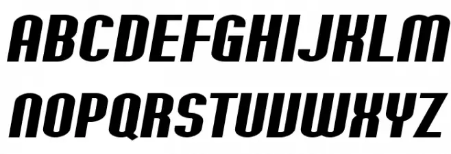 SF Willamette Extended Bold Italic Polices MAJUSCULES
