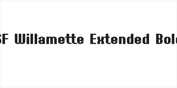 SF Willamette Extended Bold Logo