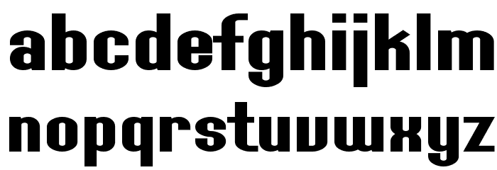 SF Willamette Extended Bold Font LOWERCASE