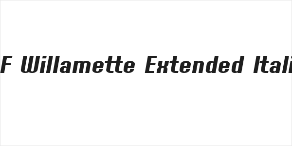 SF Willamette Extended Italic Logo