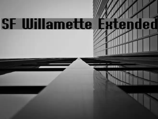 SF Willamette Extended Font examples