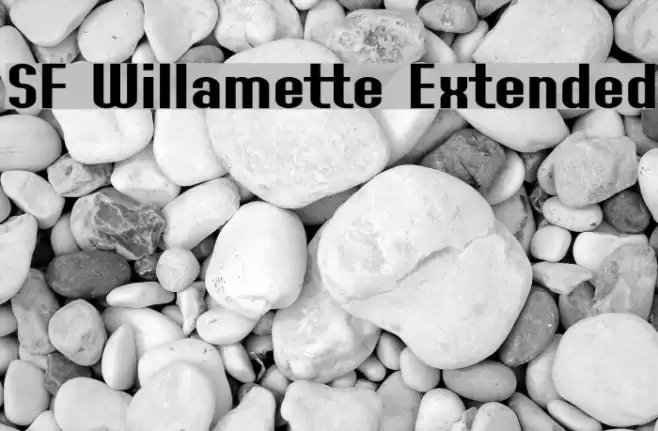 SF Willamette Extended Font examples