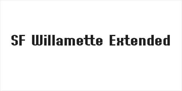 SF Willamette Extended Logo