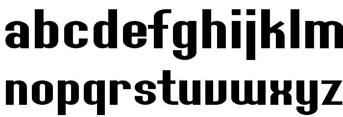 SF Willamette Extended Font LOWERCASE