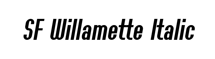 SF Willamette Italic  免费字体下载