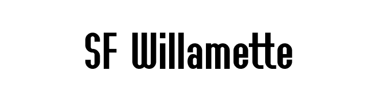 SF Willamette Font
