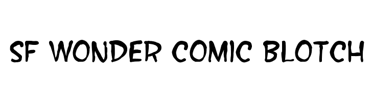 SF Wonder Comic Blotch  Frei Schriftart Herunterladen