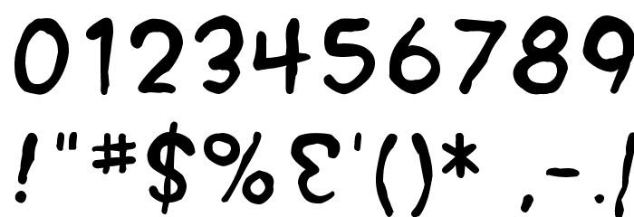SF Wonder Comic Blotch Font OTHER CHARS