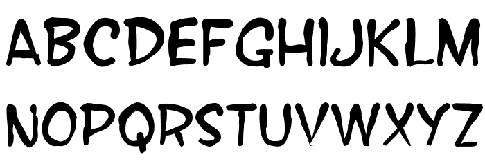 SF Wonder Comic Blotch Font LOWERCASE