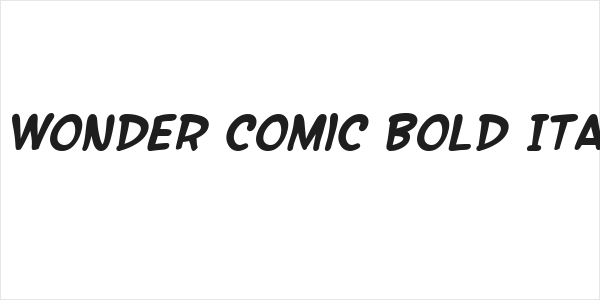 SF Wonder Comic Bold Italic Logo