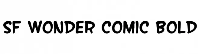SF Wonder Comic Bold  Frei Schriftart Herunterladen