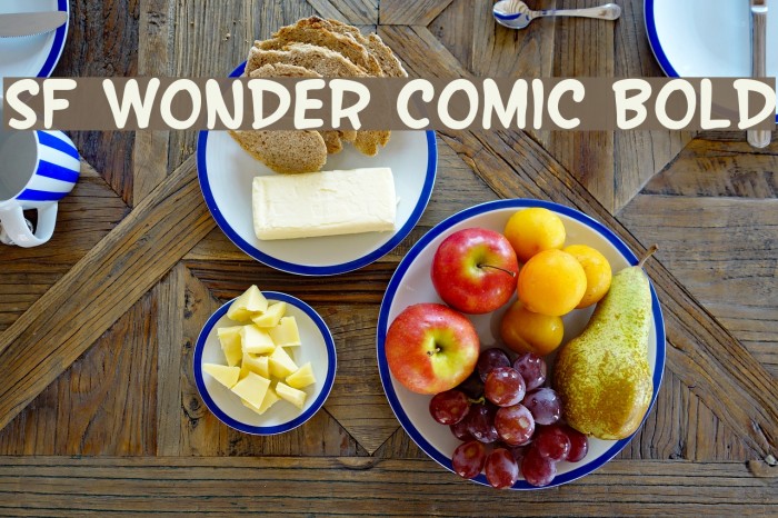 SF Wonder Comic Bold Font examples
