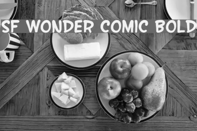 SF Wonder Comic Bold Schriftart examples