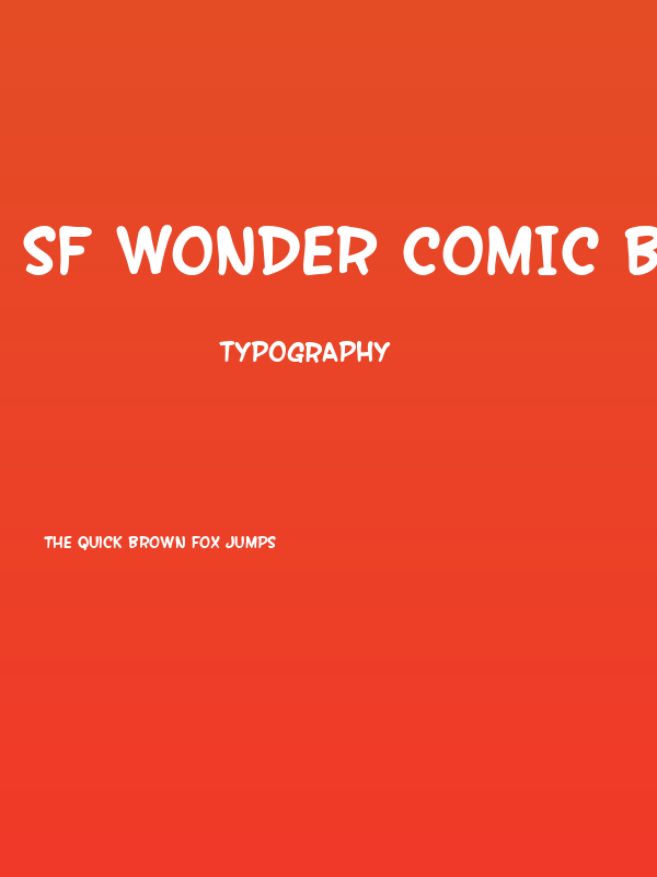 SF Wonder Comic Bold Poster