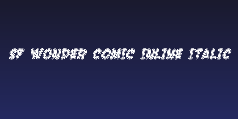 SF Wonder Comic Inline Italic Social Header