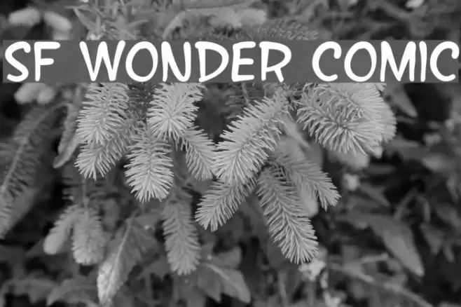 SF Wonder Comic Font examples