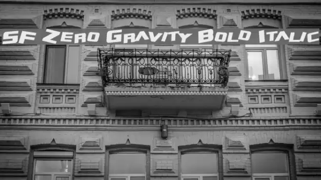 SF Zero Gravity Bold Italic Fonte examples