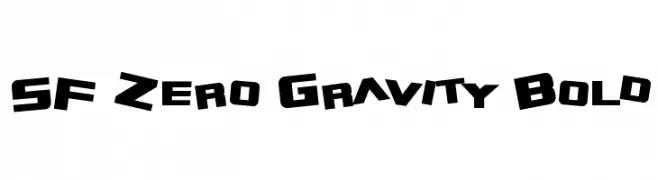 SF Zero Gravity Bold  Descarca Fonturi Gratis