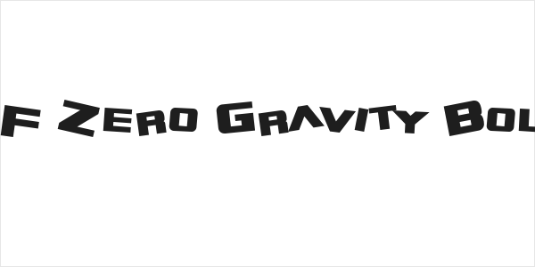 SF Zero Gravity Bold Logo