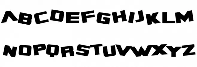 SF Zero Gravity Bold Font Litere mici