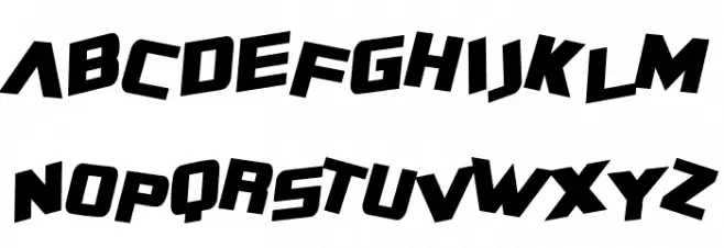 SF Zero Gravity Condensed Bold Italic Fonte MAIÚSCULAS
