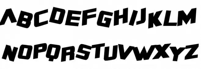SF Zero Gravity Condensed Bold Italic Fuentes MINÚSCULAS