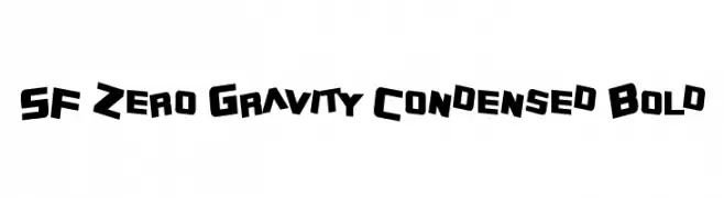 SF Zero Gravity Condensed Bold  Descarca Fonturi Gratis