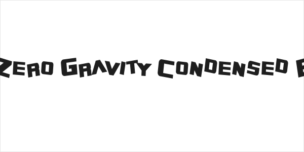 SF Zero Gravity Condensed Bold Logo