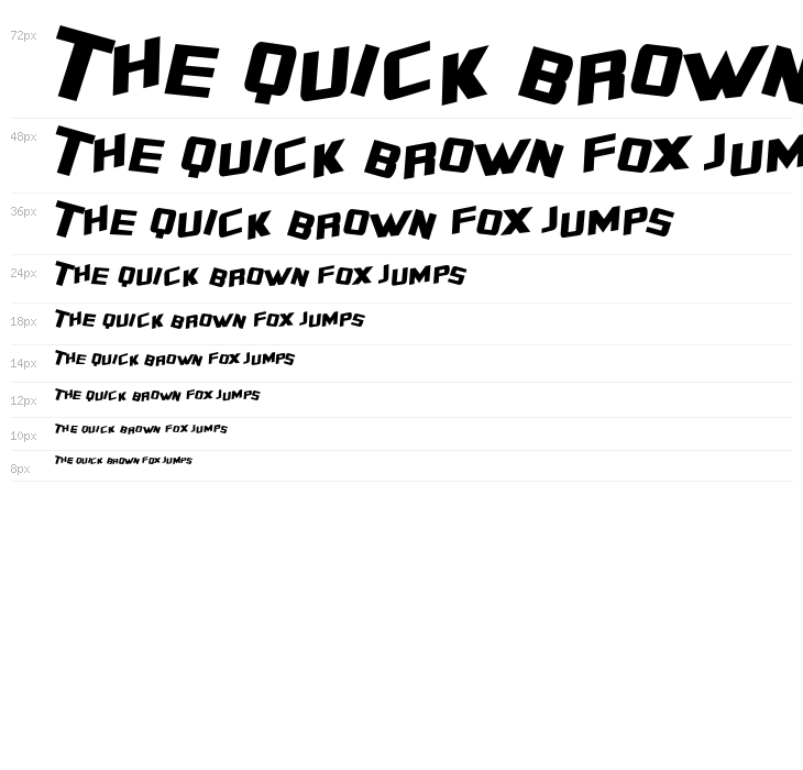 SF Zero Gravity Condensed Italic Waterfall