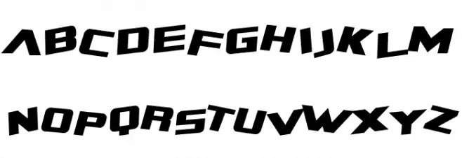 SF Zero Gravity Italic フォント 大文字