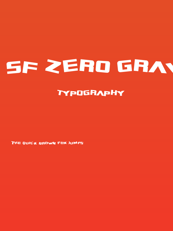 SF Zero Gravity Poster